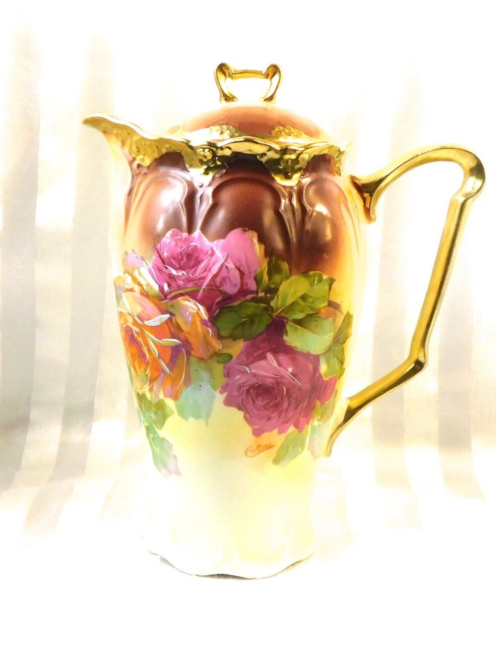 Signed Atlas Brand Coffee Pot, Teapot, Chocolate Pot # 2889
